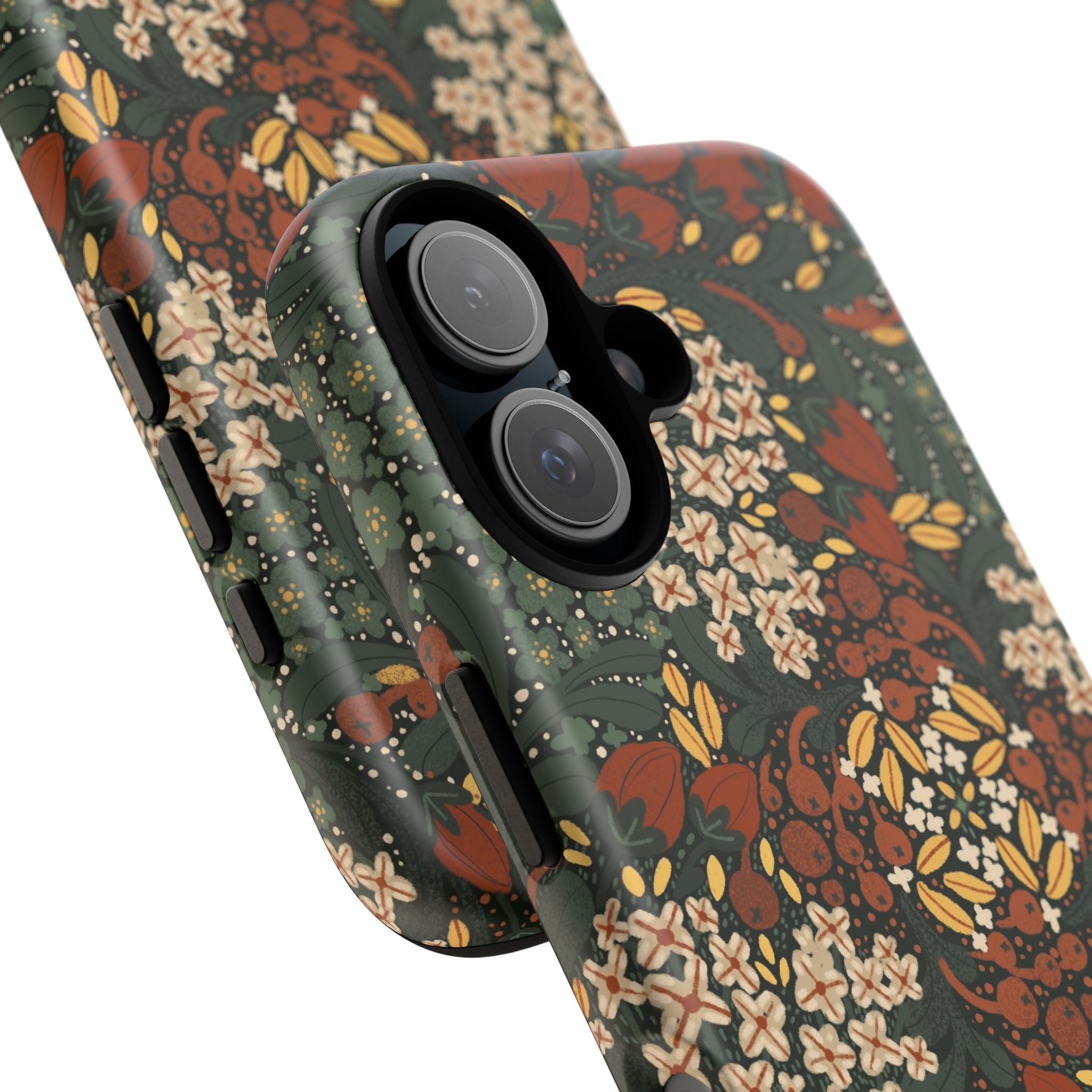 Autumn Floral Kaleidoscope Phone Case | Vintage Botanical Pattern