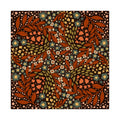 Retro Floral Pattern Satin Poster