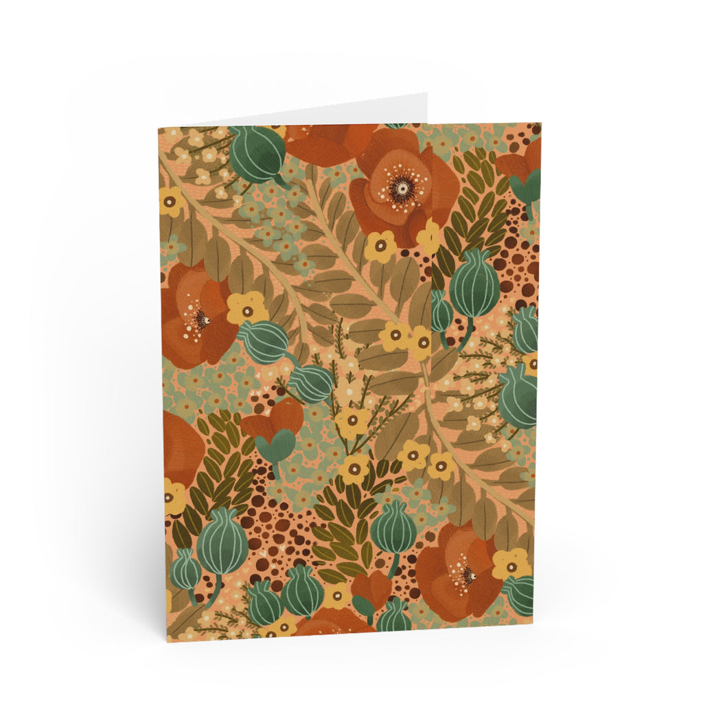 Floral Autumn Bouquet Greeting Card