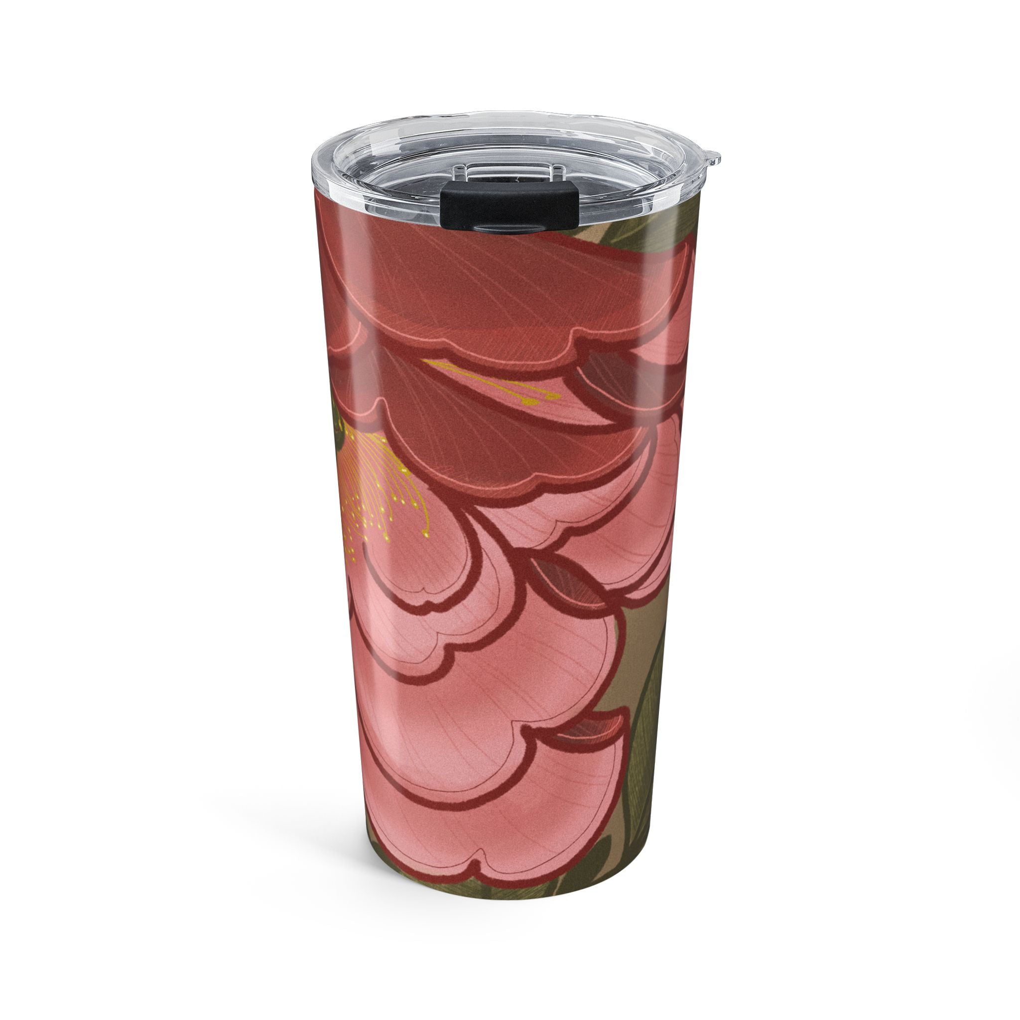 Floral 20oz Tumbler - Vintage Pink Peony Insulated Travel Cup