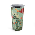 Floral Meadow 20oz Tumbler — Retro Wildflower Travel Cup