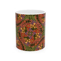 Autumn Floral Kaleidoscope Mug | Ceramic Coffee Cup