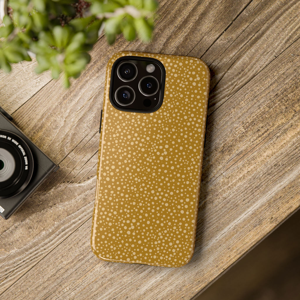 Gold Speckled Pattern Phone Case | Tough Case