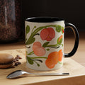 Floral Accent Coffee Mug — Coral Poppy Bouquet Design (11/15 oz)
