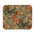 Autumn Meadow Floral Mouse Pad — Vintage Rust & Teal Desk Mat