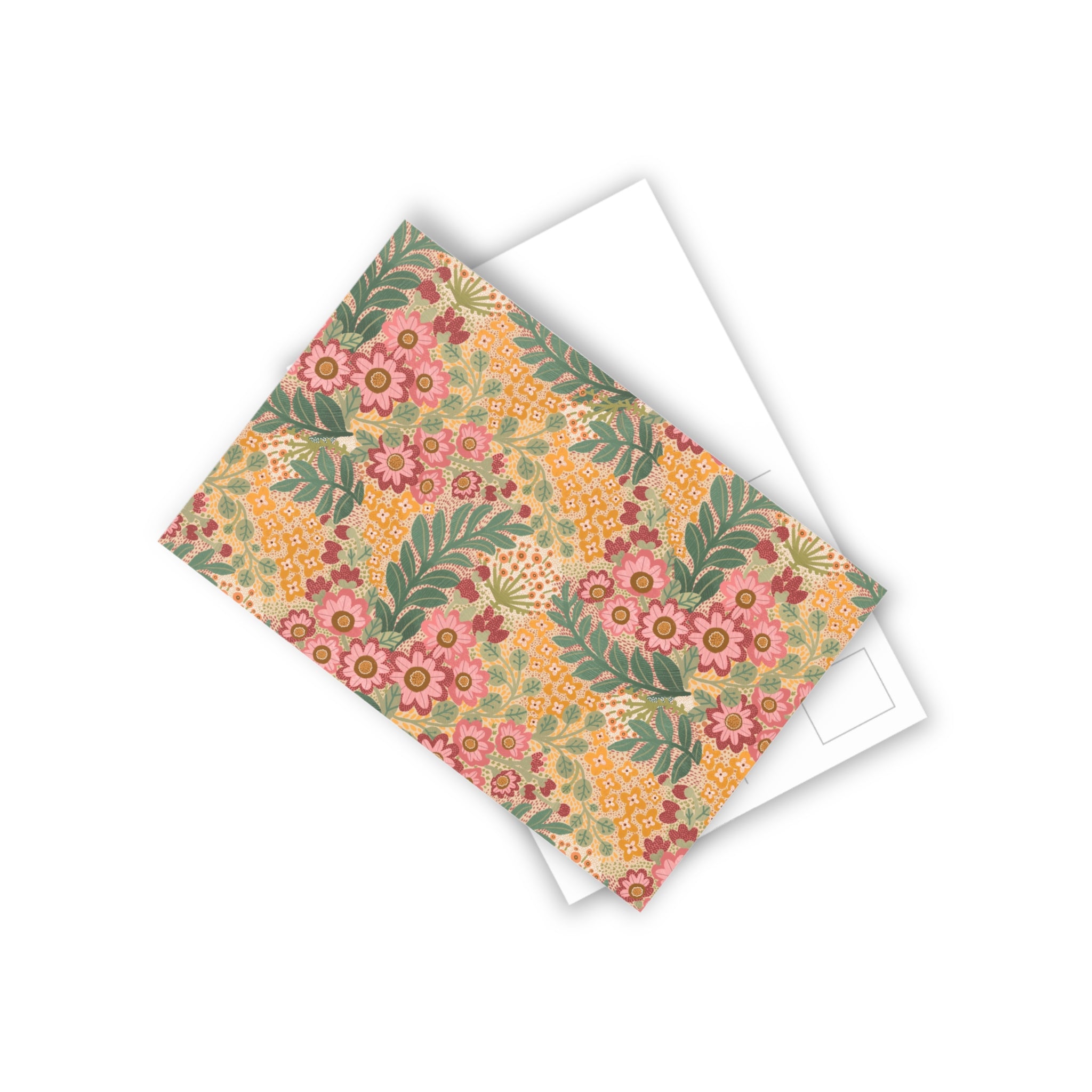 Floral Vintage Postcards (10-Pack) — Retro Botanical Note Cards