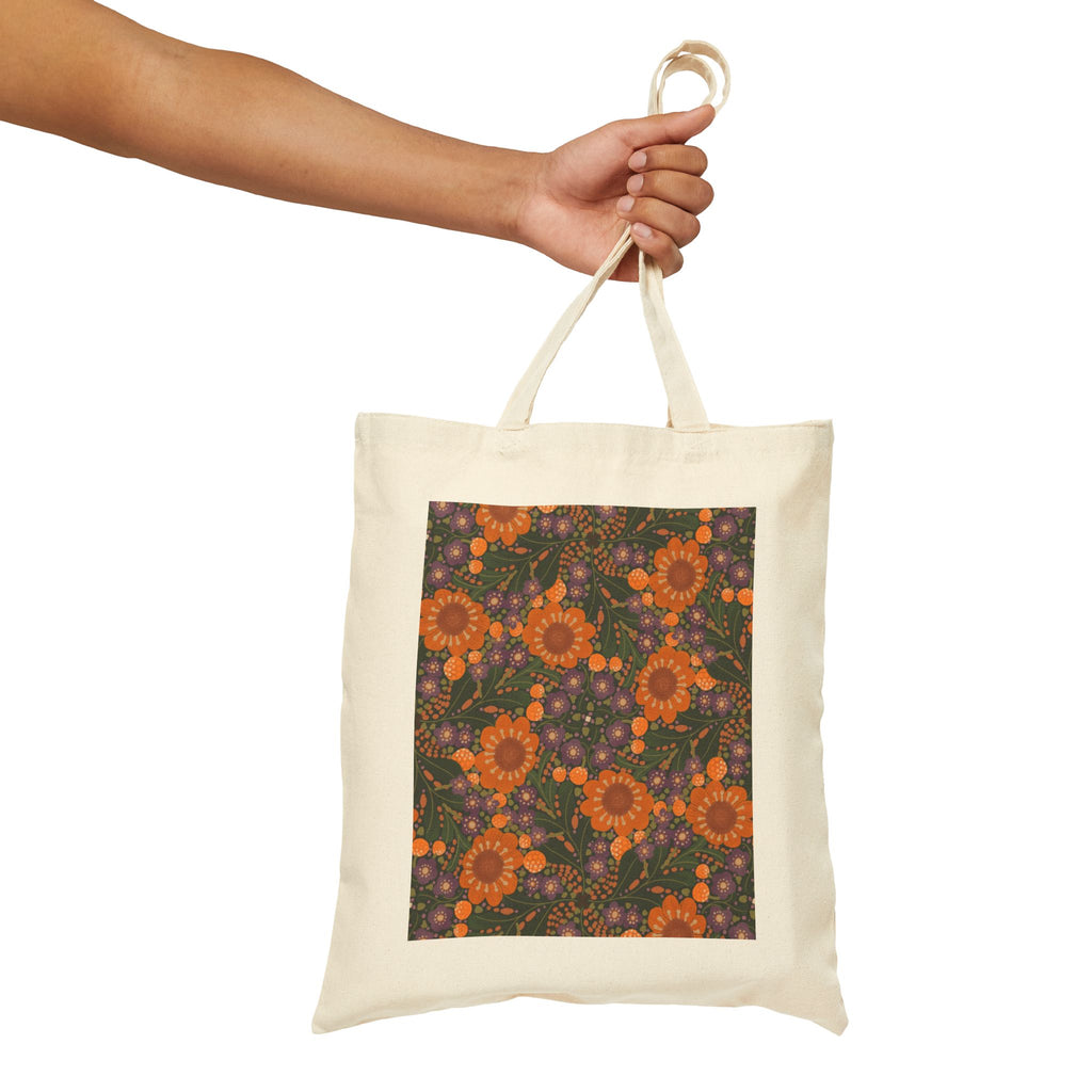Sunflower Fall Pattern Tote Bag