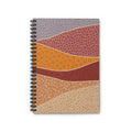 Desert Layers Spiral Notebook – Ruled Journal with Earthy Abstract Cover