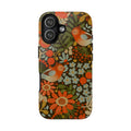 Retro Floral Birds Phone Case | Protective iPhone Cover