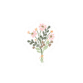 Floral Bouquet Kiss-Cut Sticker — Pastel Wildflower Decal for Laptops, Water Bottles & Journals