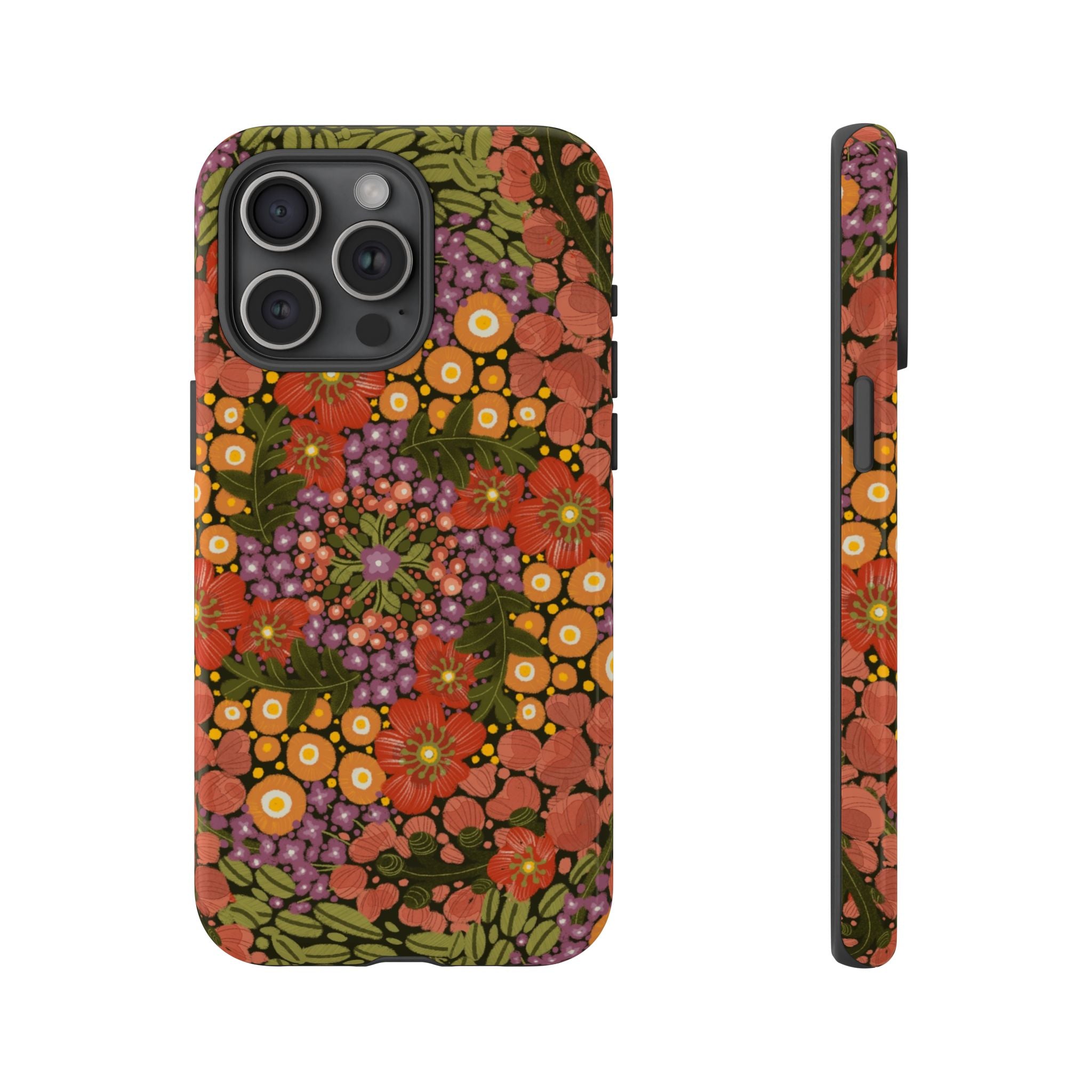 Vintage Floral Pattern Phone Case | Tough Case