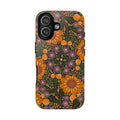 Retro Orange Floral Phone Case | Tough Case