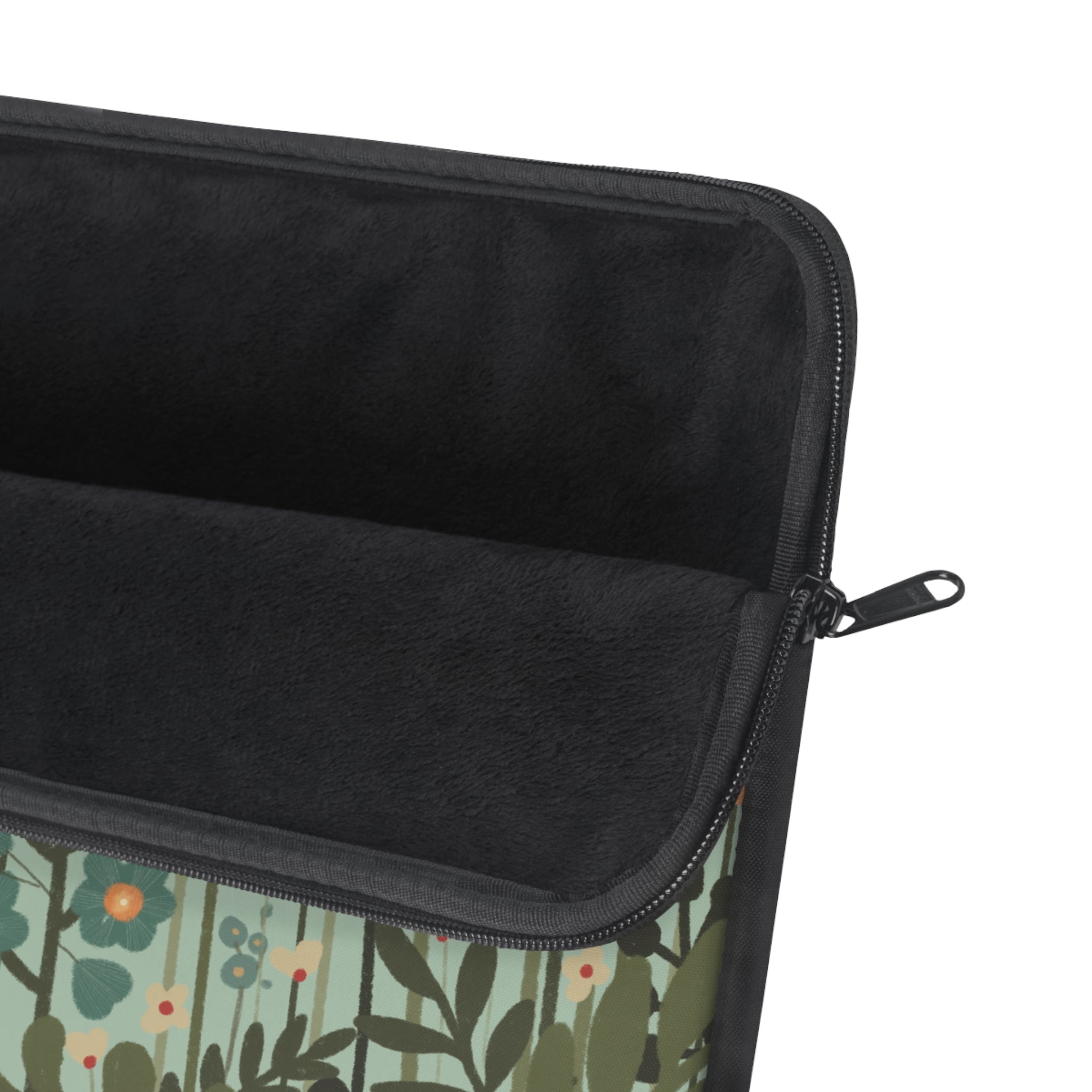 Botanical Poppy Laptop Sleeve — Retro Floral Laptop Case