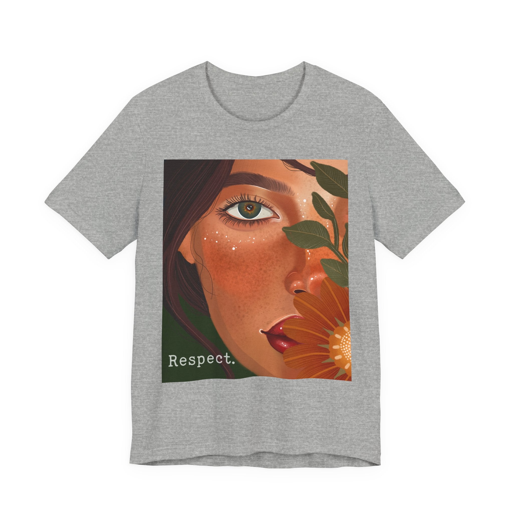 Respect Floral Portrait T‑Shirt