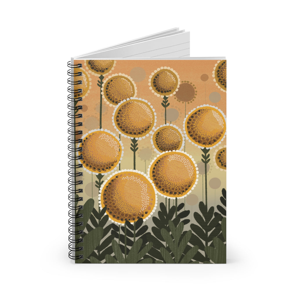 Dandelion Meadow Spiral Notebook — Ruled Journal for Notes & Sketches