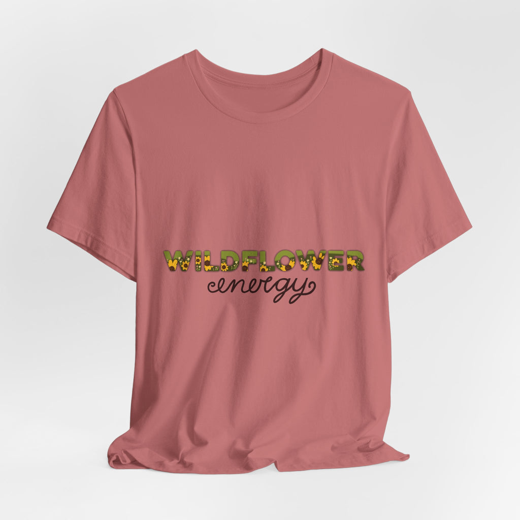 Wildflower Energy T‑Shirt — Floral Graphic Tee