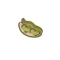 Broadbean Pod Kiss-Cut Sticker — Cute Avocado Friends Laptop Decal