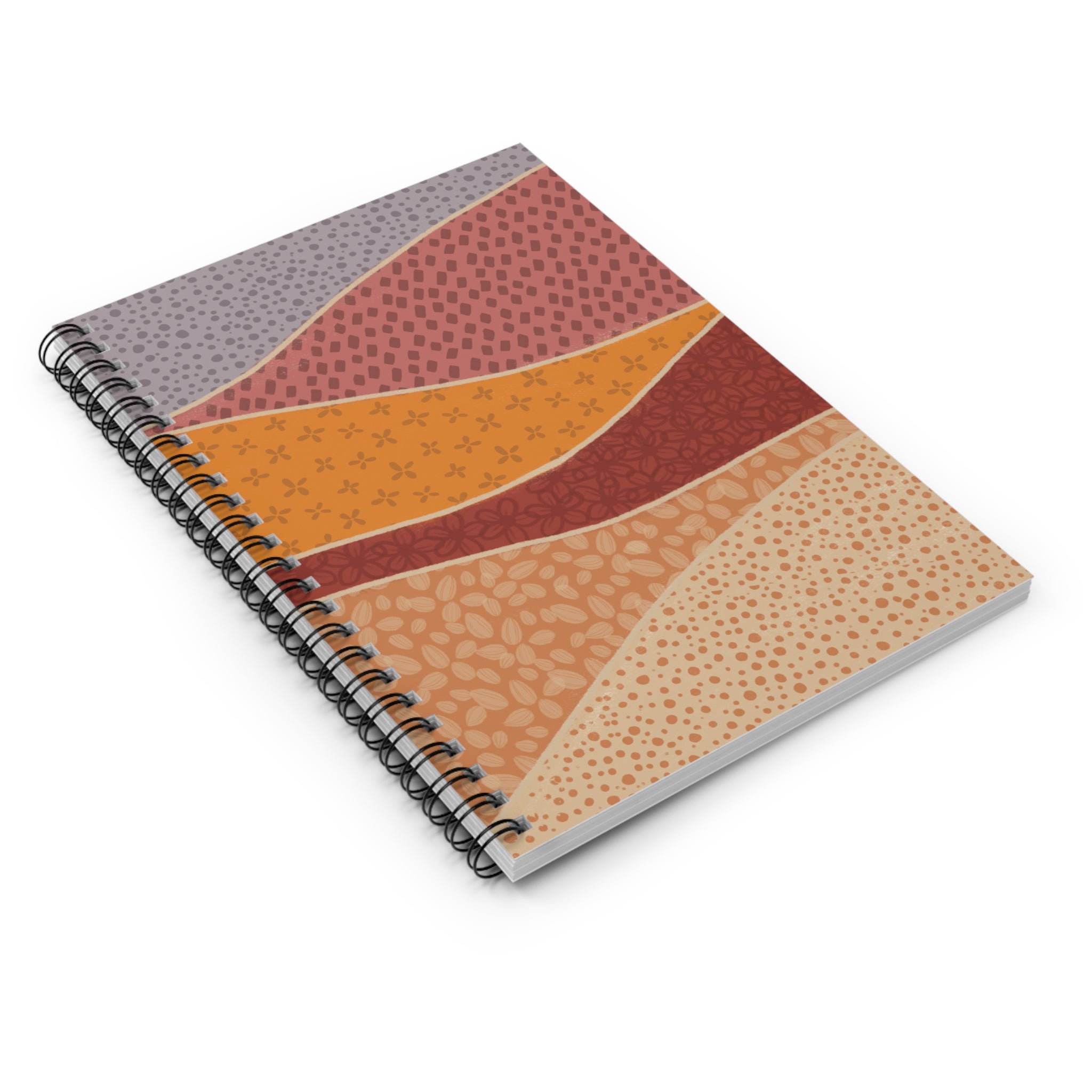 Desert Layers Spiral Notebook – Ruled Journal with Earthy Abstract Cover