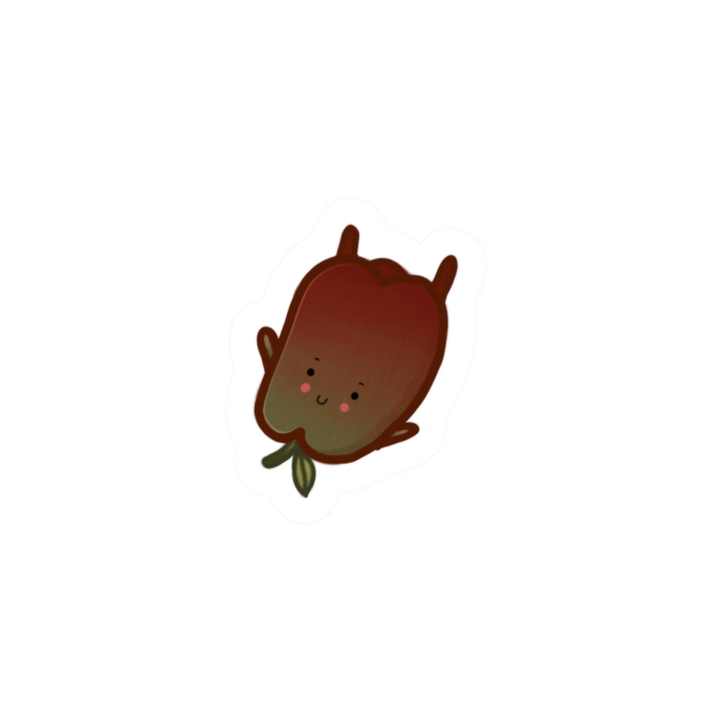Cute Bell pepper Character Kiss-Cut Sticker