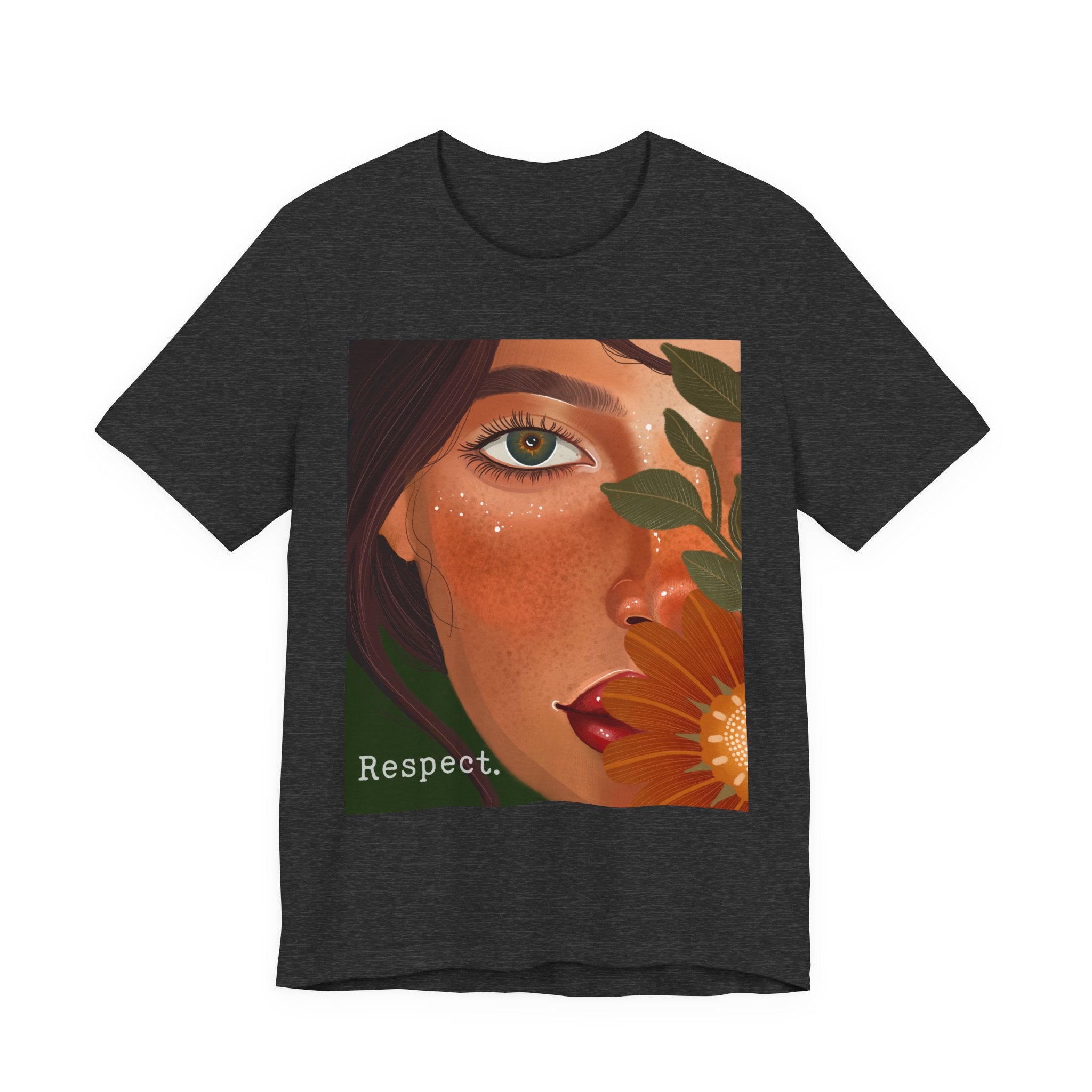 Respect Floral Portrait T‑Shirt