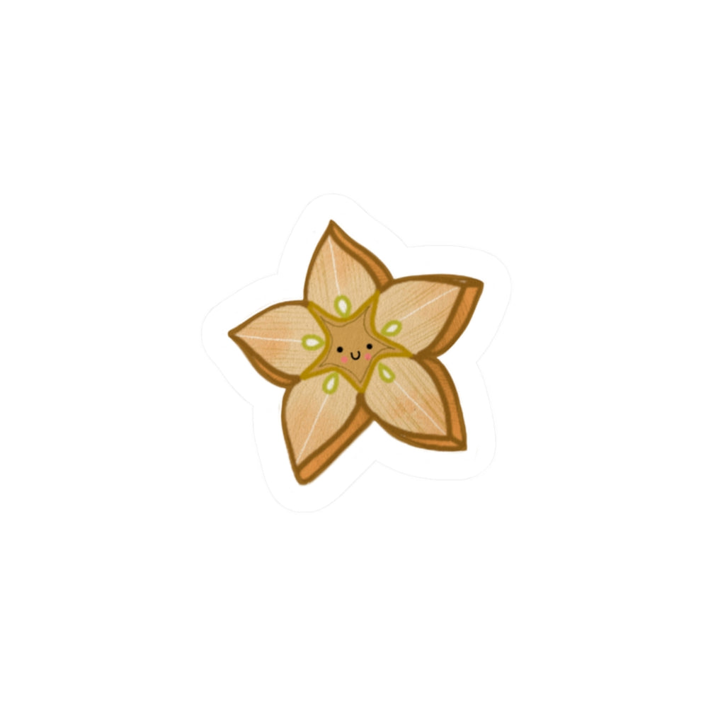 Star Anise Cute Sticker — Kawaii Spice Kiss-Cut Sticker for Laptops, Journals & Gifts