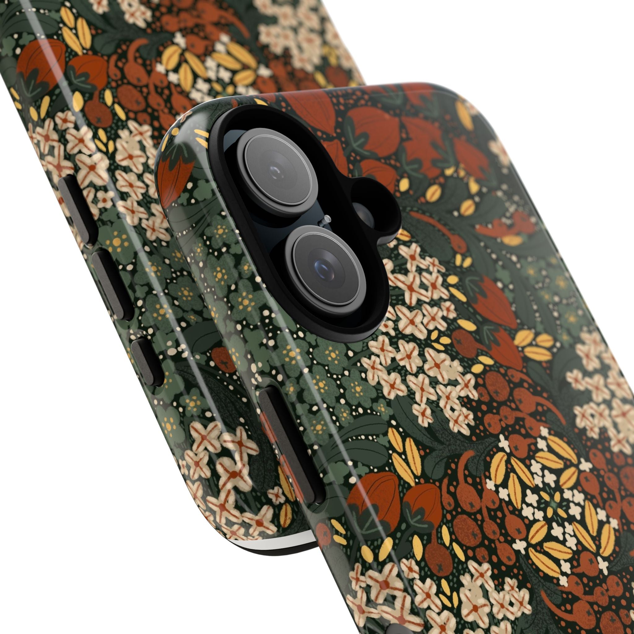 Autumn Floral Kaleidoscope Phone Case | Vintage Botanical Pattern