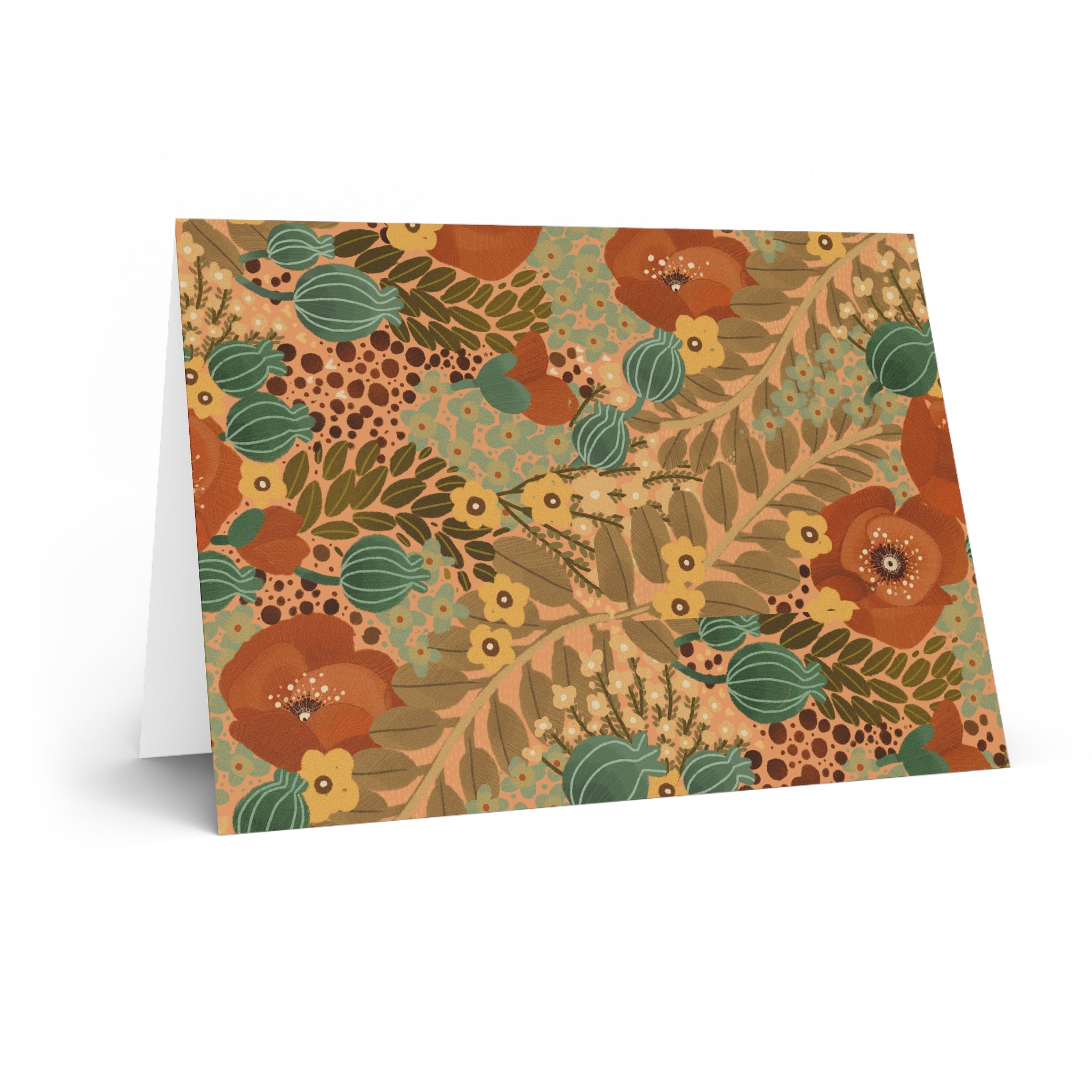 Floral Autumn Bouquet Greeting Card