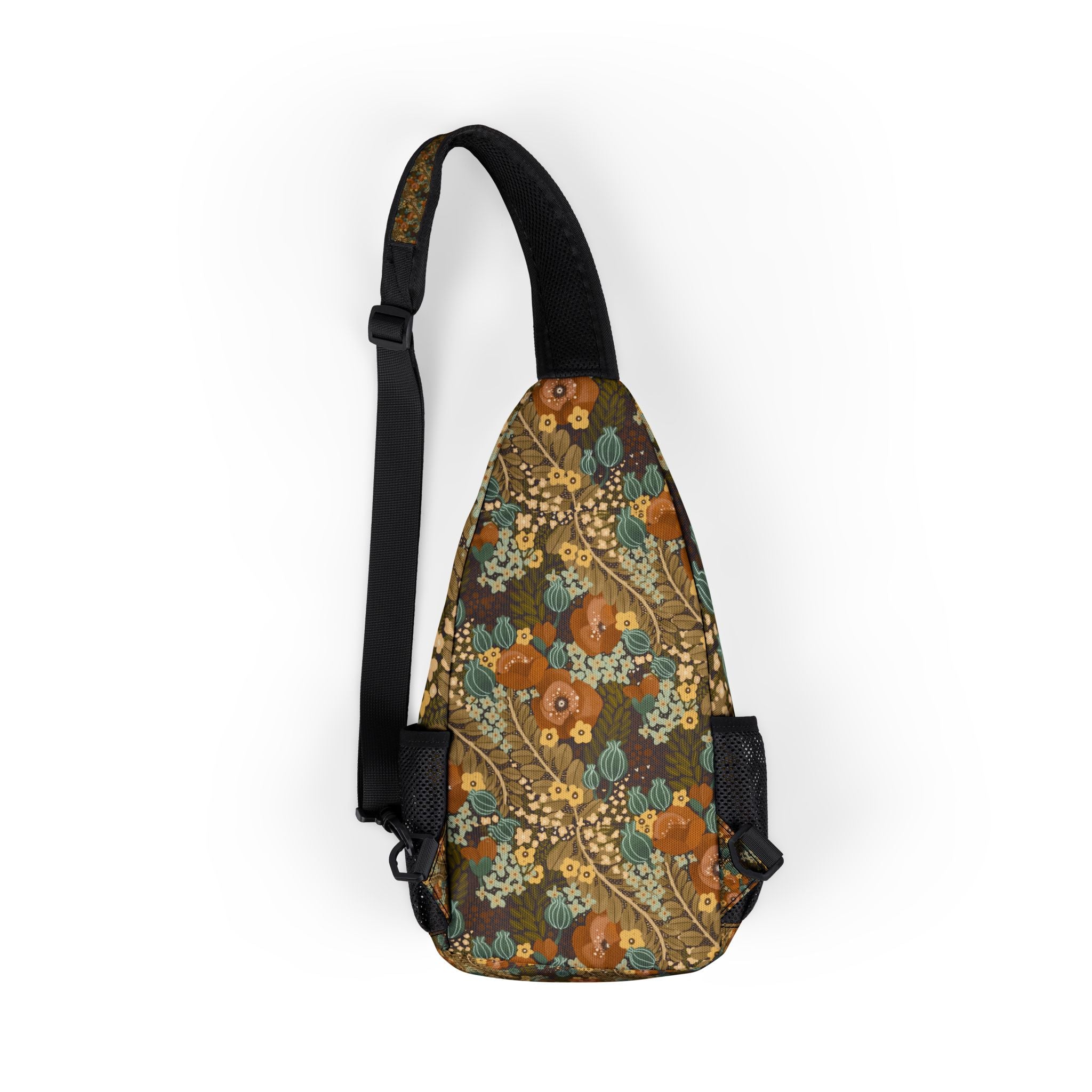 Retro Floral Chest Bag – Vintage Boho Sling Pack