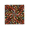 Autumn Folk Floral Square Magnet
