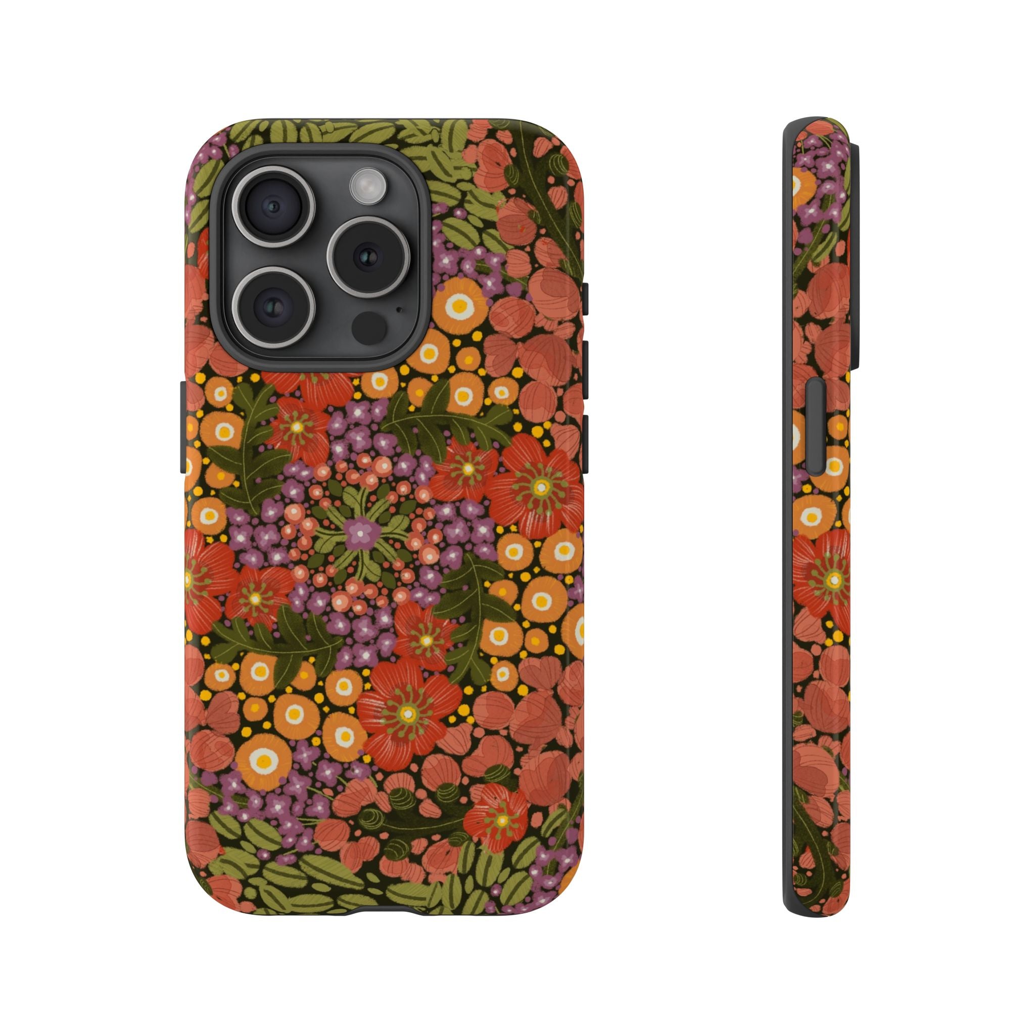Vintage Floral Pattern Phone Case | Tough Case