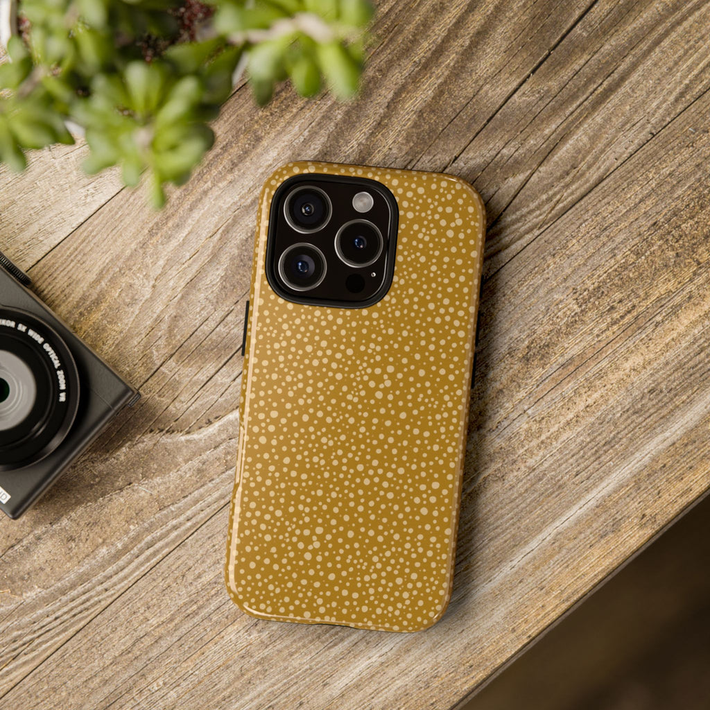 Gold Speckled Pattern Phone Case | Tough Case