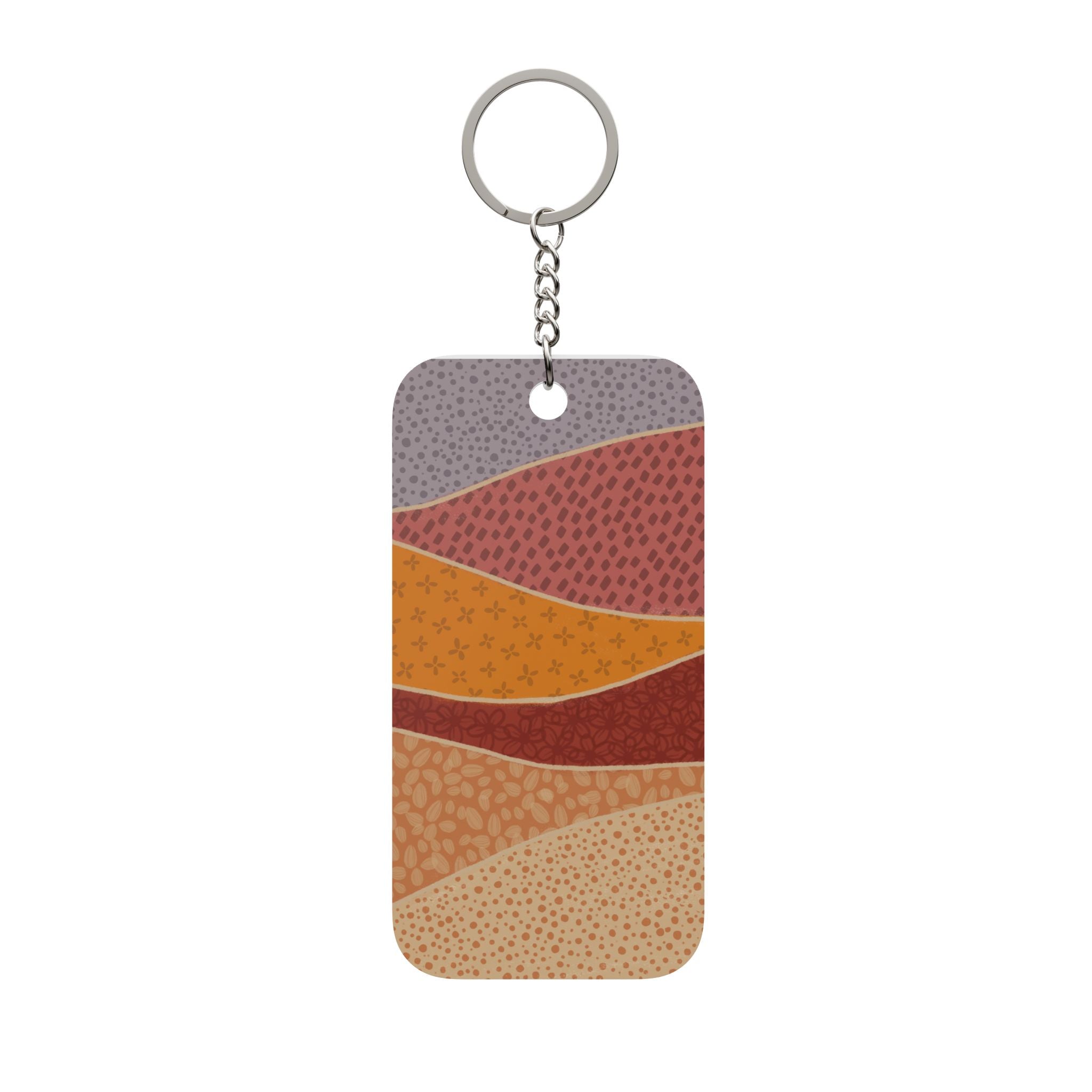 Boho Sunset Layers Keychain