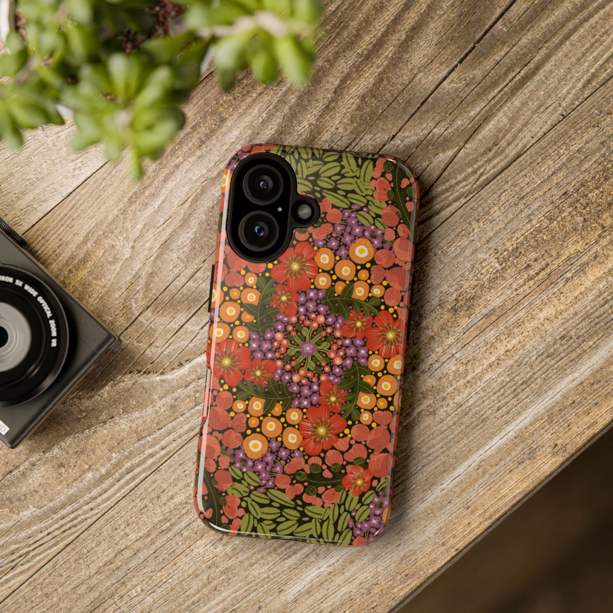 Vintage Floral Pattern Phone Case | Tough Case