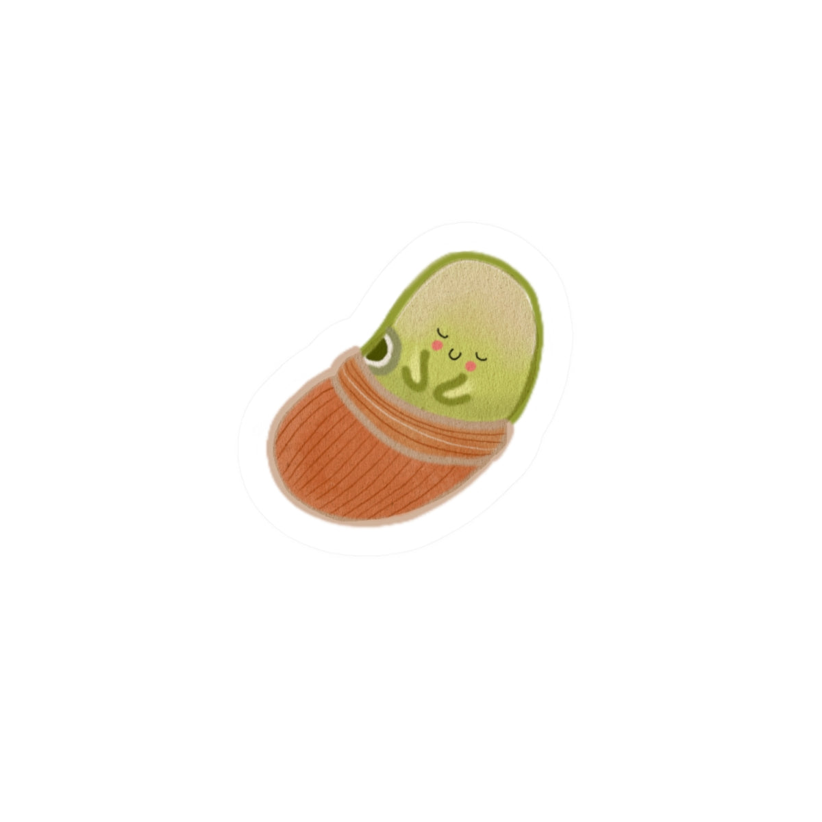 Cute soybean Baby Sticker – Kawaii Plant Nursery Laptop Decal