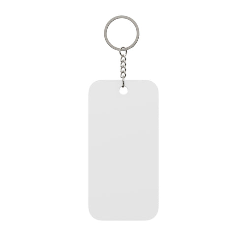 Abstract Earth Tones Keychain Charm – Double-Sided Landscape Pattern