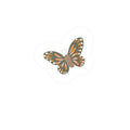 Monarch Butterfly Kiss-Cut Vinyl Sticker — Small Waterproof Decal for Laptops, Water Bottles & Windows