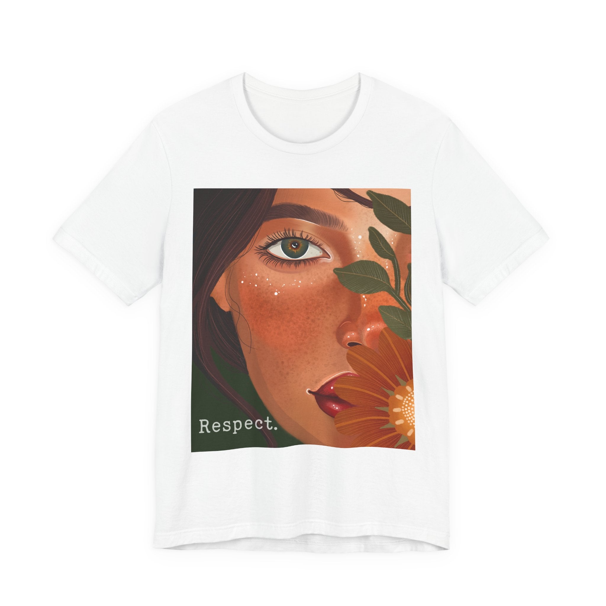 Respect Floral Portrait T‑Shirt