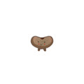 Kawaii Smiling Brown Bean Kiss-Cut Sticker — Cute Laptop & Water Bottle Decal