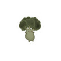 Cute Broccoli Sticker — Kawaii Veggie Kiss-Cut Sticker for Laptops & Water Bottles