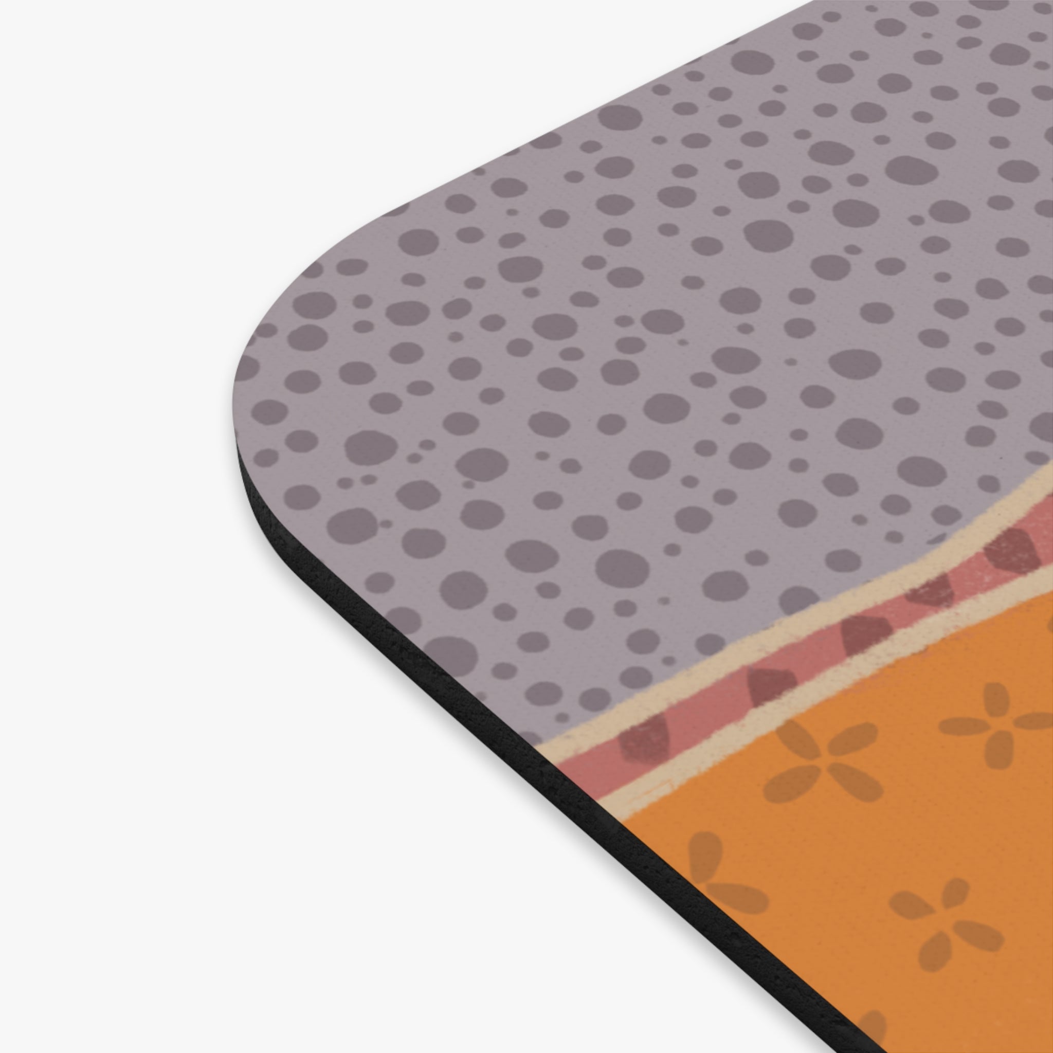 Abstract Desert Waves Mouse Pad — Earth Tones Desk Mat